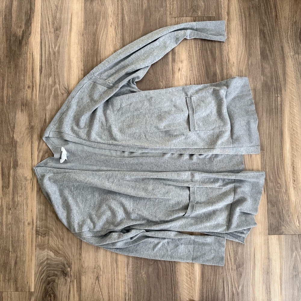 Time and Tru Heather Gray Knit Cardigan